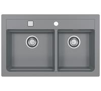 ALVEUS ATROX 50 Évier de cuisine en granit, 790 x 500 mm, béton 1132001