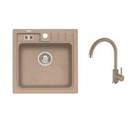 Alveus - Ensemble lavabo Niagara 20 et robinet Kati, beige SETA25912