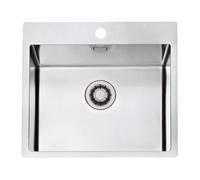 Alveus Pure - Evier 57x53 cm, Quick-Close, inox 1149522