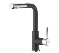 Alveus Siros - Mitigeur d'évier avec bec extractible, carbone / inox 1129048