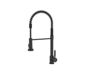 Alveus Urban - Mitigeur d'évier avec bras flexible et douchette, noir mat 1150887