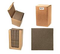 Alvotex Chic Airlaid 100 Serviettes de Coctail, en Tissu 1/4 Plis, Serviettes jetables de qualité supérieure, Marron, 20 x 20 cm