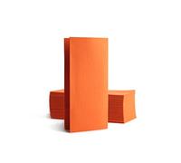 Alvotex Chic Airlaid Lot de 50 Serviettes jetables de qualité supérieure, 1/8 pliées, Aspect Tissu, 39 x 40 cm, Orange