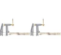 ALYCO 197850 - Tornillo de apriete con embolo mango en T 300x120 llanta 35x8 (Lot de 2)