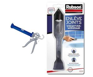 Alyco 198805 Pistolet renforcé de 225 mm pour tubes de silicone & Rubson | Enlève Joints à double embout - Outil pour enlever l'ancien joint sans rayer les supports
