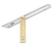 Alyco - Fausse équerre en inox manche aluminium, 300 mm - 197399