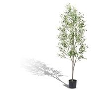 Alyvisun 180cm Olivier Artificiel Grand, Plante Artificielle Exterieur en Weighted Stable Base, Plantes Artificielles Intérieur pour Décoration de la Maison, du Salon ou du Bureau