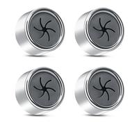 Alyvisun 4 Pièces Porte Torchon Autocollant, Accroche Torchon Cuisine Sans Percage, Ronds Accroche Serviette Salle de Bain en ABS, Crochet Adhesif Mural pour Torchon