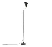 Alzabile Lampadaire Manganèse/Chrome & Marbre Gris Granit