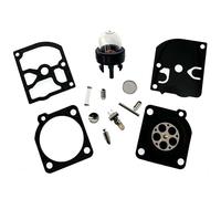 AM Kit de réparation de membrane de carburateur pour Dolmar PS 34 35 36 41 45 PS 340 341 342 343 Stihl MS190T C1Q-DM15 Zama RB-38 avec pompe à essence