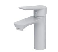AM.PM FTA02233 - Mitigeur Lavabo Robinet Salle de Bain Monocommande Blanc Mat avec Cartouche Céramique SoftMotion, Anti-rayures, Facile à Nettoyer, Garantie 5 ans