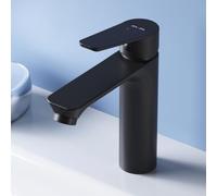 AM.PM Robinet salle de bain noir Robinet de lavabo salle de bain Mitigeur monocommande salle de bain