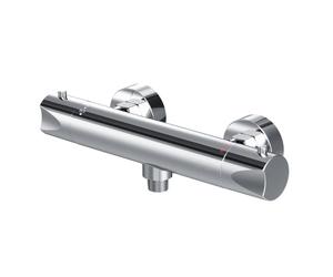 AM.PM Hit FTA4000 - Mitigeur Douche Thermostatique Chromé, Robinet Salle de Bain, Mitigeur Douche avec SafeStop à 38°C, Résistant aux Rayures, Garantie 5 Ans