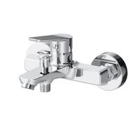 AM.PM Mitigeur Bain Douche, Robinet Monocommande de Bain avec bec,Chromé, économiseur d'eau, Résistant aux Fissures, Hit FTA10000