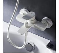 AM.PM Robinet mitigeur mécanique baignoire et douche, Blanc, Laiton FXA10033 X-Joy