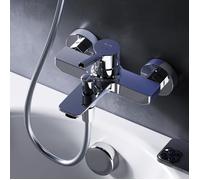AM.PM Robinet mitigeur mécanique baignoire et douche, Chromé, Laiton FXB10000 X-Joy S