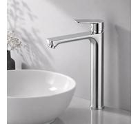 AM.PM - Robinet Salle Bain Hit FTA92200, Mitigeur Lavabo Vasque à Poser Chromé avec Bonde Clic-Clac, Robinet Lave-Main Chaude et Froide Réglable