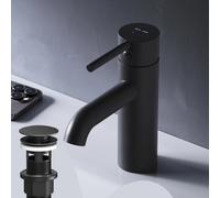 AM.PM Spike Mitigeur lavabo noir mat bonde clic-clac FPA82122