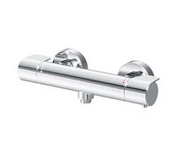 AM.PM X-Joy FXA40000 - Mitigeur Douche Thermostatique 1 Sortie Chromé, Robinet Salle de Bain avec SafeStop à 38 °C, Mitigeur Douche Réglable, Design Durable