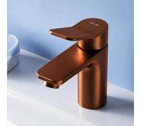 AM.PM X-Joy - Robinet Salle Bain, Mitigeur Lavabo couleur Or Rose, Robinet Lave-Main Monocommande à Bec Haut 149 mm