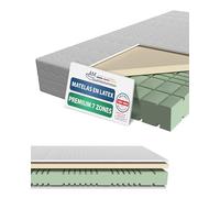 AM Qualitätsmatratzen - Matelas Latex à Mousse en Froide Premium 160x200cm équilibré - Matelas qualitatif avec revêtement en Latex de 4cm - 23cm Hauteur Premium - qualité Allemande - 160 x 200