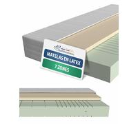 AM Qualitätsmatratzen - Matelas Latex à Mousse Froide 80x200cm équilibré - Matelas qualitatif avec revêtement en Latex de 4cm - 20cm Hauteur - qualité Allemande - 80 x 200
