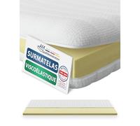 AM Qualitätsmatratzen - Surmatelas 100 x 200 viscoelastique - Housse de surmatelas amovible et lavable - Viscosoft surmatelas moelleux et adaptable - Surmatelas memoire de forme 100x200 epaisseur 6 cm