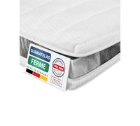 AM Qualitätsmatratzen - Surmatelas 80 x 200 cm Dur - Housse de surmatelas Amovible et Lavable - Surmatelas Ferme 80x200 Mousse 6 cm - Topper pour Un Bon Sommeil - 80/200