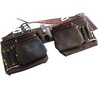 Am-Tech Ceinture à outils 12 poches en cuir tanné à l'huile