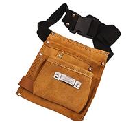 Am-Tech Ceinture à outils en cuir 6 poches