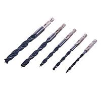 Am-Tech F1735 Lot de 5 forets à bois