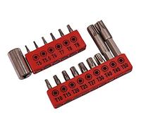 Am-Tech Lot de 16 embouts pour tournevis Torx en chrome-vanadium