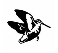 AMA Shop Autocollant préréglé Oiseau Bécasse mod.1 | Passion Chasse | PVC | Classique | Sticker | Noir | Voiture, moto, camping-car