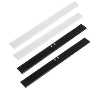 Amabro Lot de 4 raclettes de rechange en caoutchouc, 25 cm lèvre en caoutchouc, raclette de douche, raclette de rechange en silicone pour portes de douche, lame de raclette flexible universelle