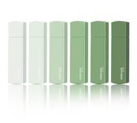 Amabro Lot de 6 petits rouleaux de ruban correcteur instantané pour étudiants, employés de bureau, maison, école (vert dégradé)
