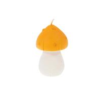 Bougie champignon jaune 10,5 cm (lot de 4)