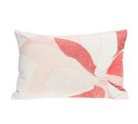 Amadeus Coussin décoratif rectangulaire - Blanc et rose