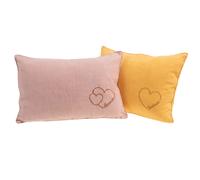 Amadeus Coussin rectangulaire en lin - Jaune