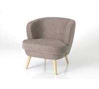 Amadeus Fauteuil chauffeuse Taupe en Feutrine, Coton, Brown, Unique