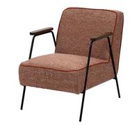 Fauteuil Huggy chiné orange - Amadeus - Orange - Tissu Orange G