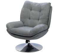 Amadeus - Fauteuil Magnum Gris Clair Chrome
