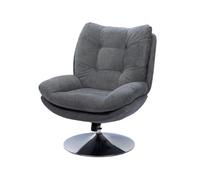 Amadeus - Fauteuil Magnum Gris foncé Chrome