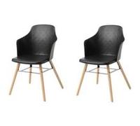 Amadeus - Lot de 2 chaises Niels - Noir - NIELS Noir G