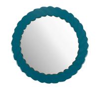 Amadeus miroir rond moderne - Bleu et or