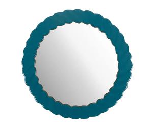 Amadeus miroir rond moderne - Bleu et or