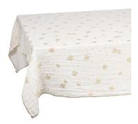 Amadeus nappe rectangulaire coton - or et blanc
