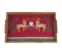 Amadeus Plateau de service bois - Rouge