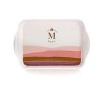 Amadeus Plateau de service rectangulaire - Blanc et rose