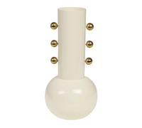 Amadeus Vase décoratif métal - Beige et or