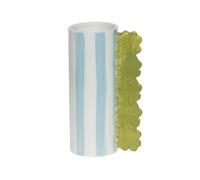 Amadeus Vase décoratif rond Felicie - Blanc et bleu